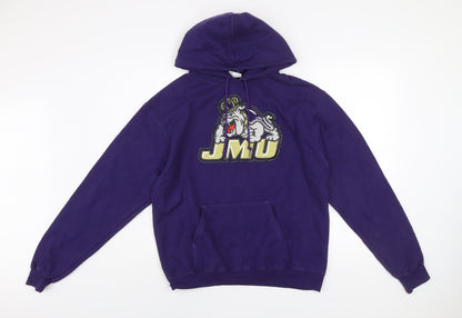 Mens UK Size M Champion Purple Pullover Hoodie