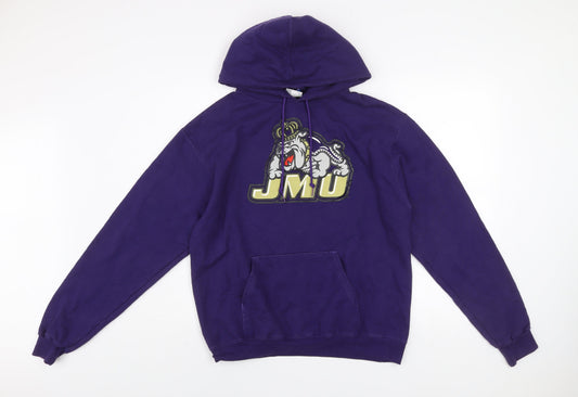 Mens UK Size M Champion Purple Pullover Hoodie