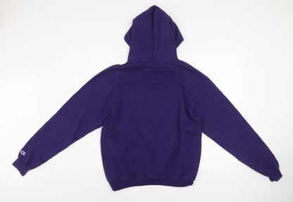 Mens UK Size M Champion Purple Pullover Hoodie