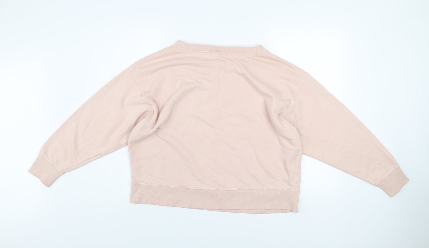 Womens UK Size L H&M Beige Pullover Sweatshirt