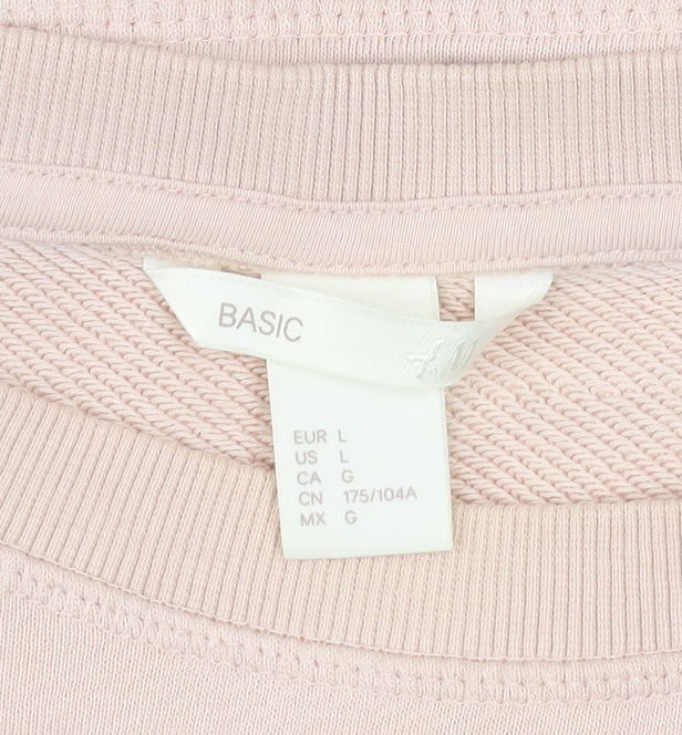 Womens UK Size L H&M Beige Pullover Sweatshirt
