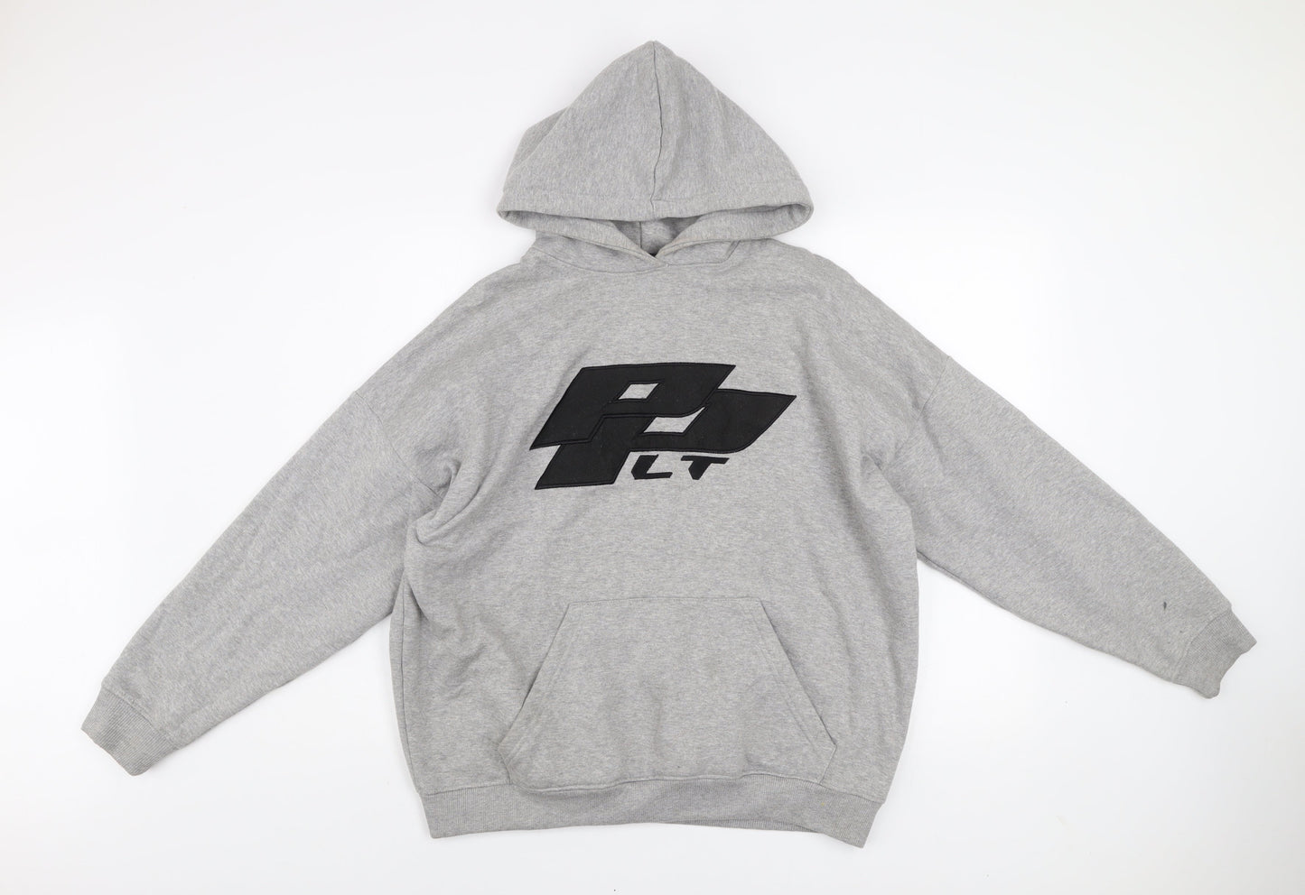 Womens UK Size M PRETTYLITTLETHING Grey Pullover Hoodie
