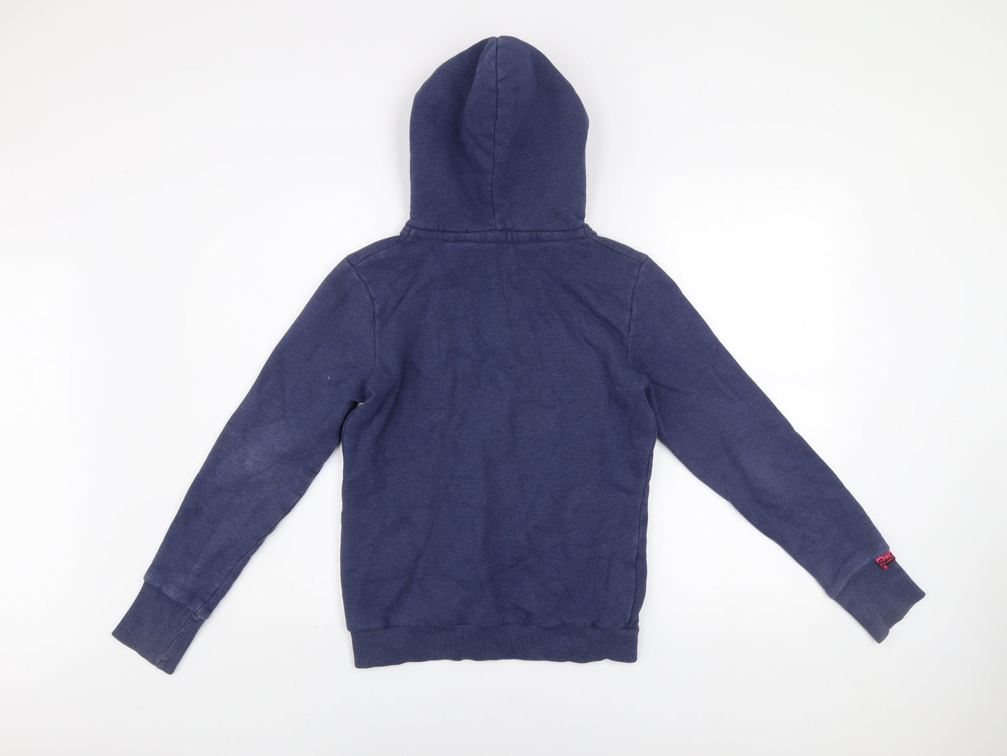 Mens UK Size S Superdry Blue Pullover Hoodie