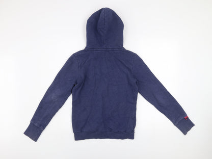 Mens UK Size S Superdry Blue Pullover Hoodie