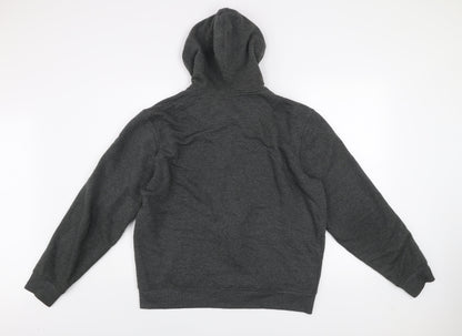 Farah Men's Grey L Basic Zip Hoodie Jacket Cotton Blend