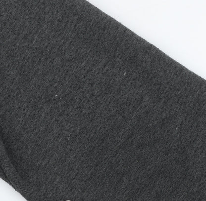 Farah Men's Grey L Basic Zip Hoodie Jacket Cotton Blend