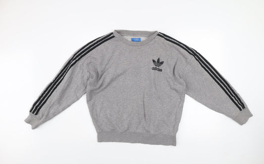 Mens UK Size M adidas Grey Pullover Sweatshirt