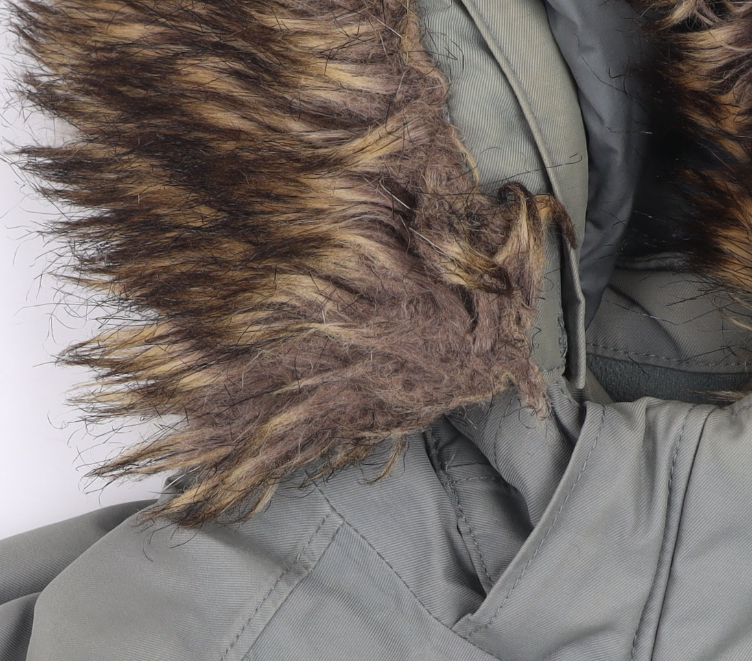 Womens UK Size S The North Face Grey Parka Coat