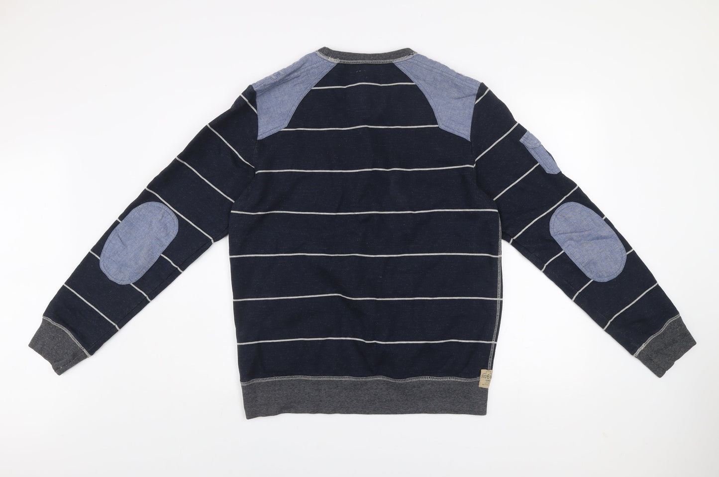 Mens UK Size M NEXT Blue Pullover Sweatshirt