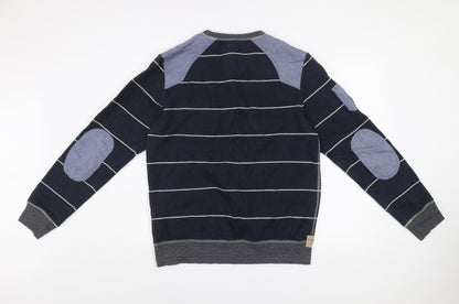 Mens UK Size M NEXT Blue Pullover Sweatshirt