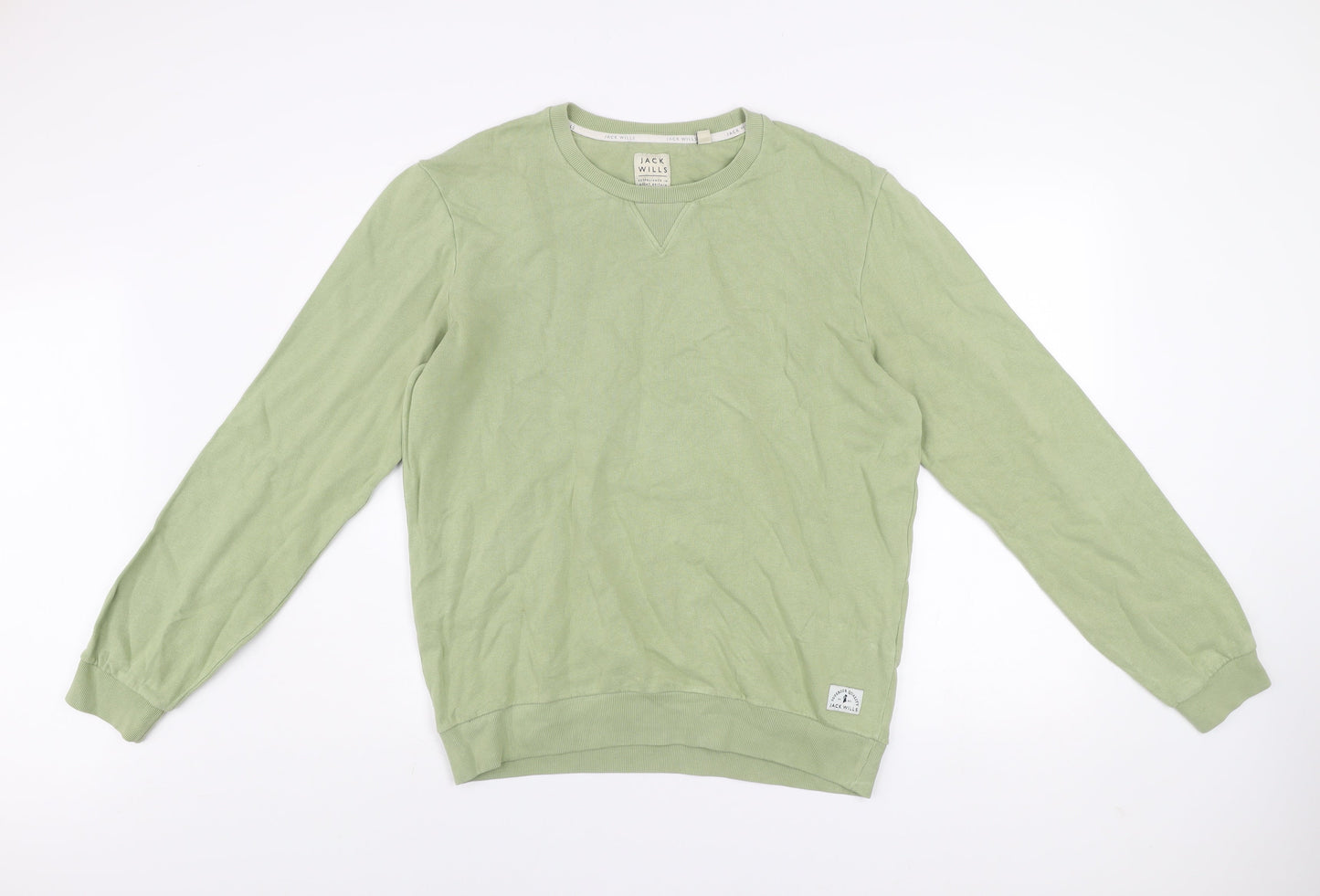 Mens UK Size M Jack Wills Green Pullover Sweatshirt