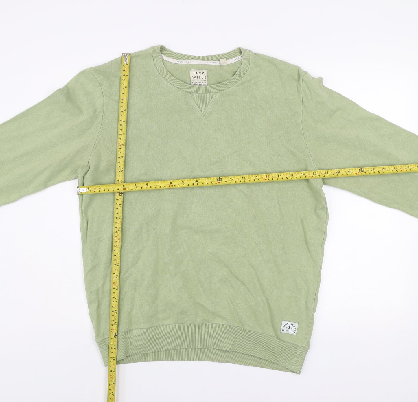 Mens UK Size M Jack Wills Green Pullover Sweatshirt