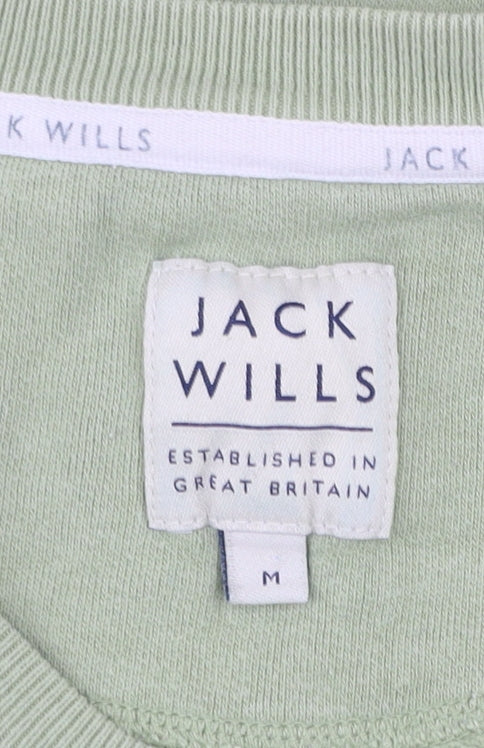 Mens UK Size M Jack Wills Green Pullover Sweatshirt
