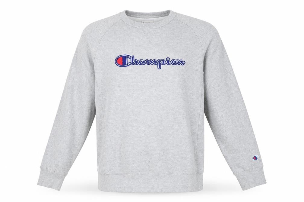 Mens UK Size L Champion Grey Pullover Sweatshirt