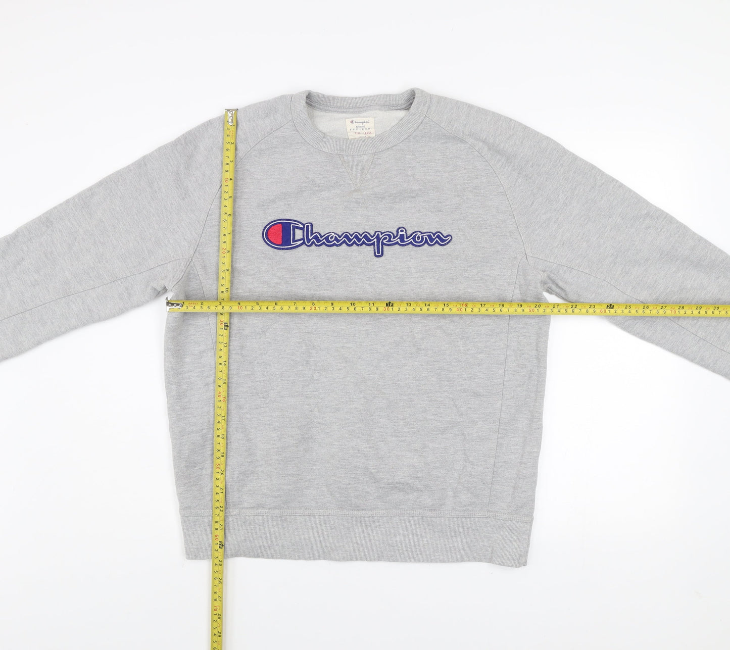 Mens UK Size L Champion Grey Pullover Sweatshirt