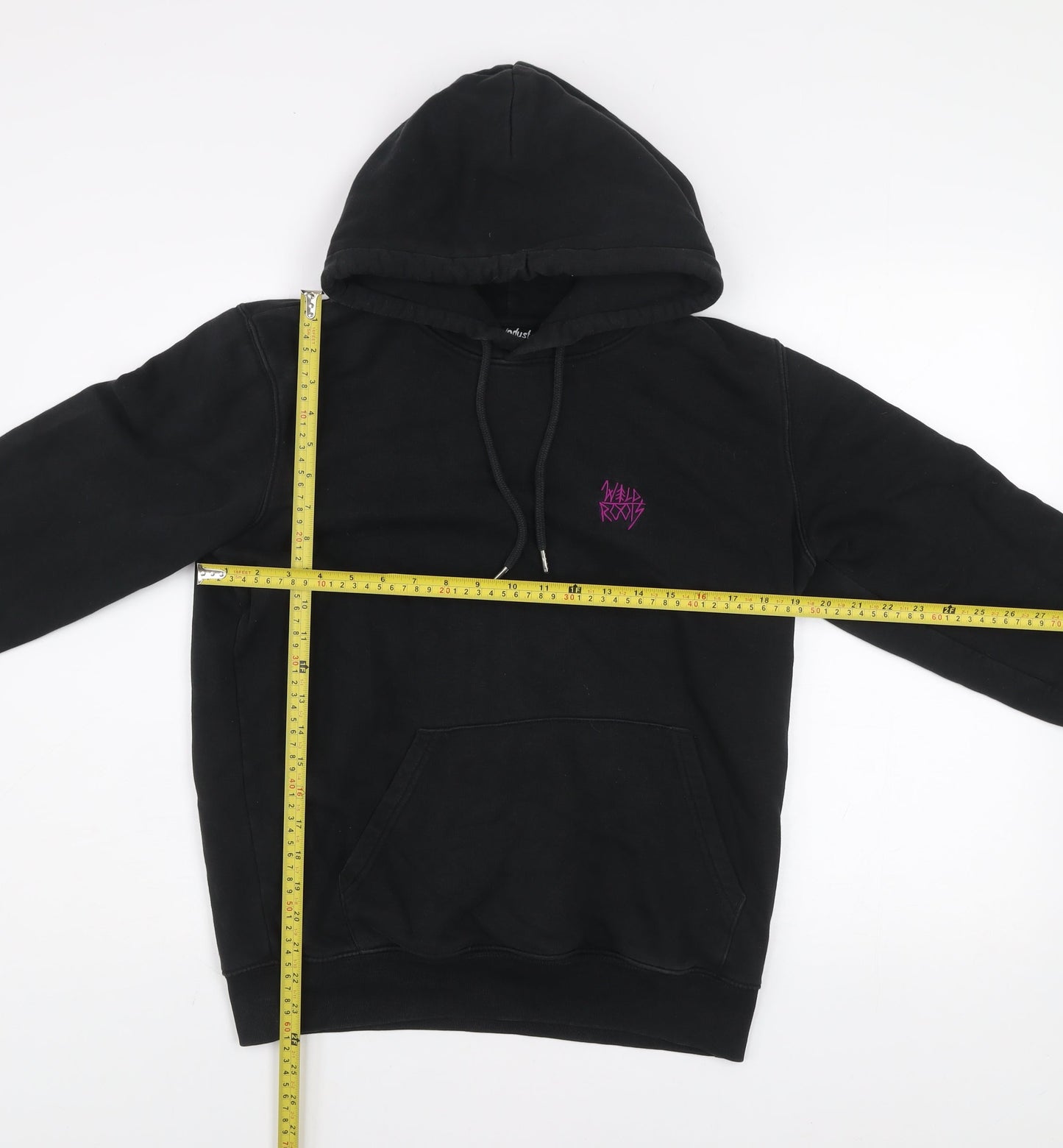 Mens UK Size S Banana Industries Black Pullover Hoodie