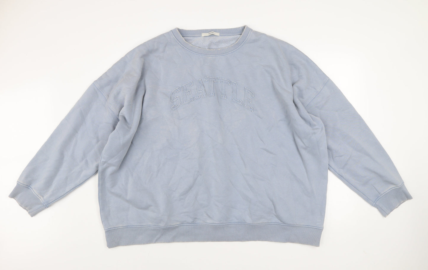 Womens UK Size 18 George Blue Pullover Sweatshirt