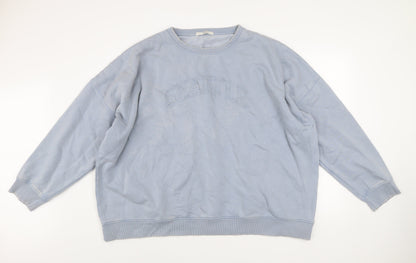 Womens UK Size 18 George Blue Pullover Sweatshirt