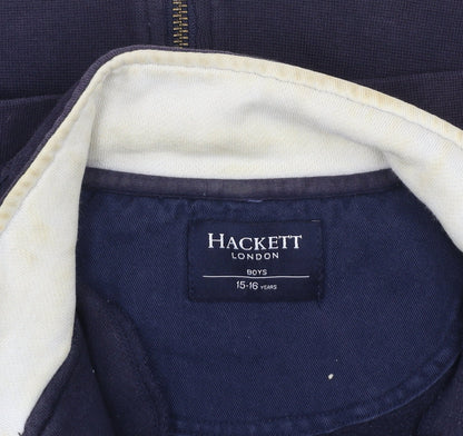 Boys UK Size 15-16 Years Hackett Blue Track Jacket