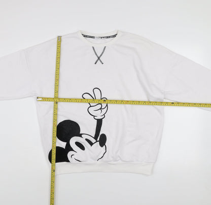 Womens UK Size S Disney White Pullover Sweatshirt
