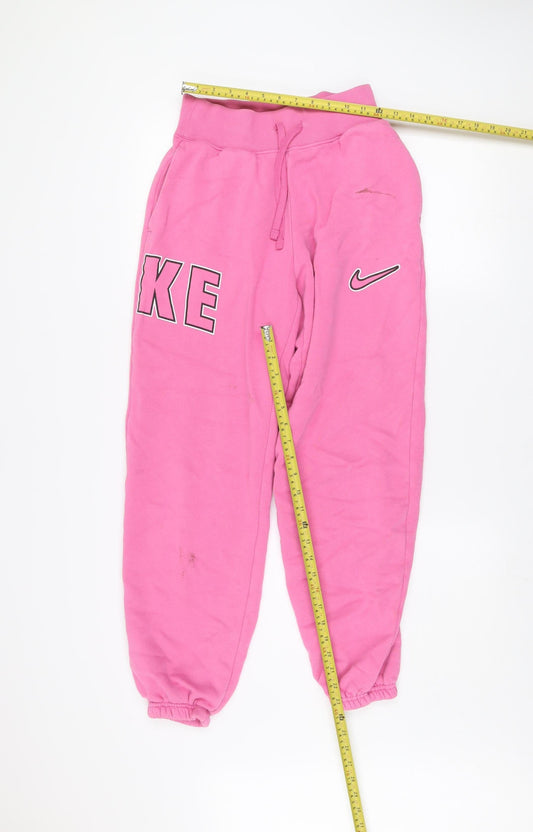 Nike Women's Pink XS Jogger Sweatpants Cotton Blend
