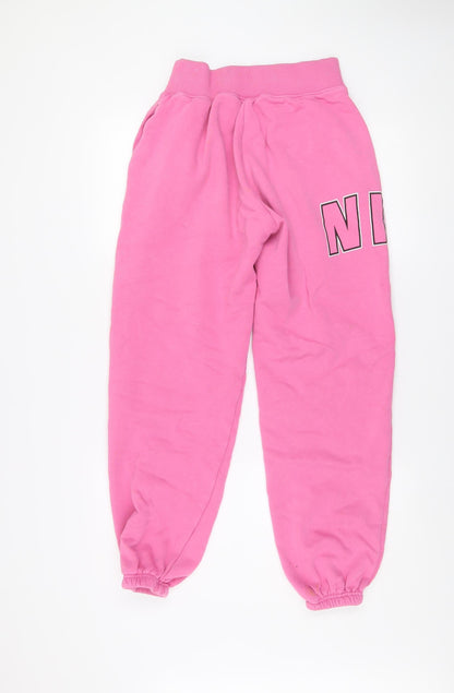Nike Women's Pink XS Jogger Sweatpants Cotton Blend