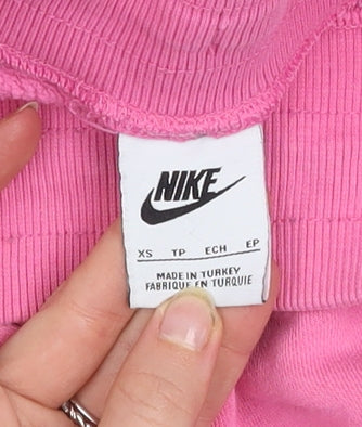 Nike Women's Pink XS Jogger Sweatpants Cotton Blend