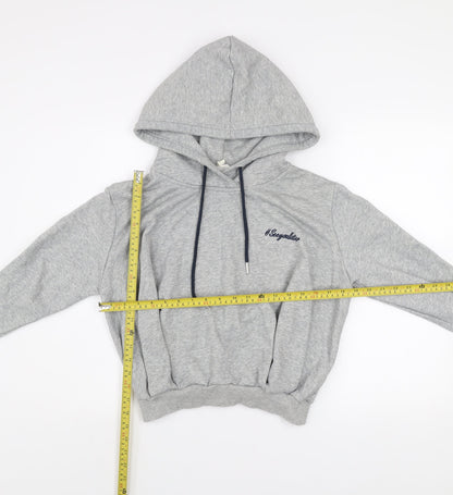 Womens UK Size XS Evidnt Los Angeles Grey Pullover Hoodie