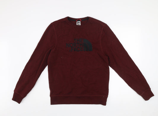 Mens UK Size S The North Face Brown Pullover Sweatshirt
