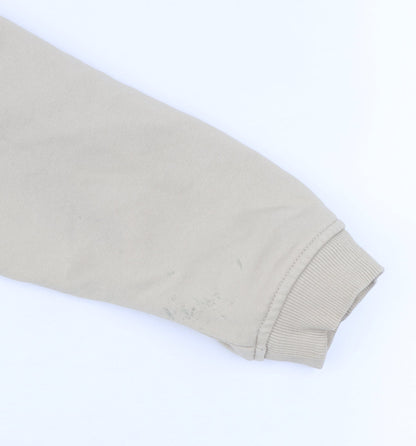 Mens UK Size XL EWM Beige Henley Sweatshirt