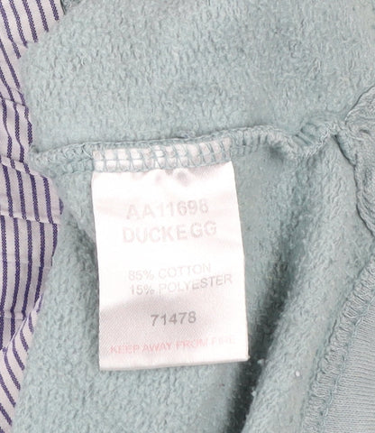 Cotton Traders Women Duck Egg Blue 1/4 Zip Pullover Sweatshirt Size 16