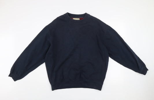 Mens UK Size L Country Trader Blue Pullover Sweatshirt