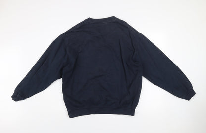 Mens UK Size L Country Trader Blue Pullover Sweatshirt