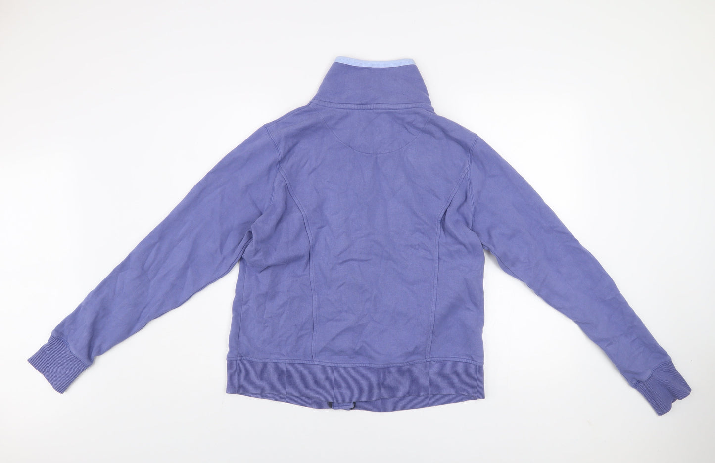 Marks and Spencer Women's Blue Cotton Track Jacket UK 16