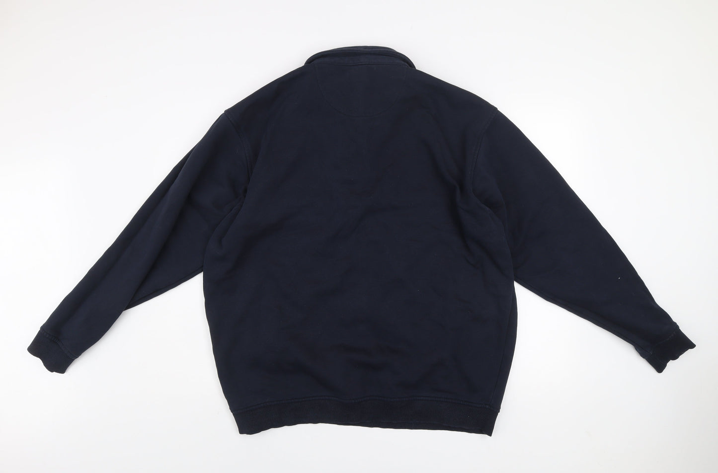Mens UK Size XL EWM Blue Henley Sweatshirt