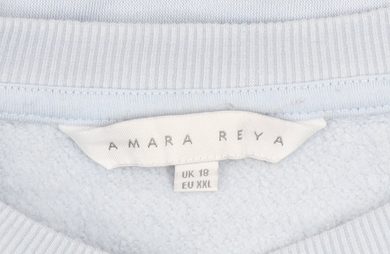 Womens UK Size 18 Amara Reya Blue Pullover Sweatshirt