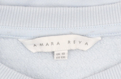 Womens UK Size 18 Amara Reya Blue Pullover Sweatshirt