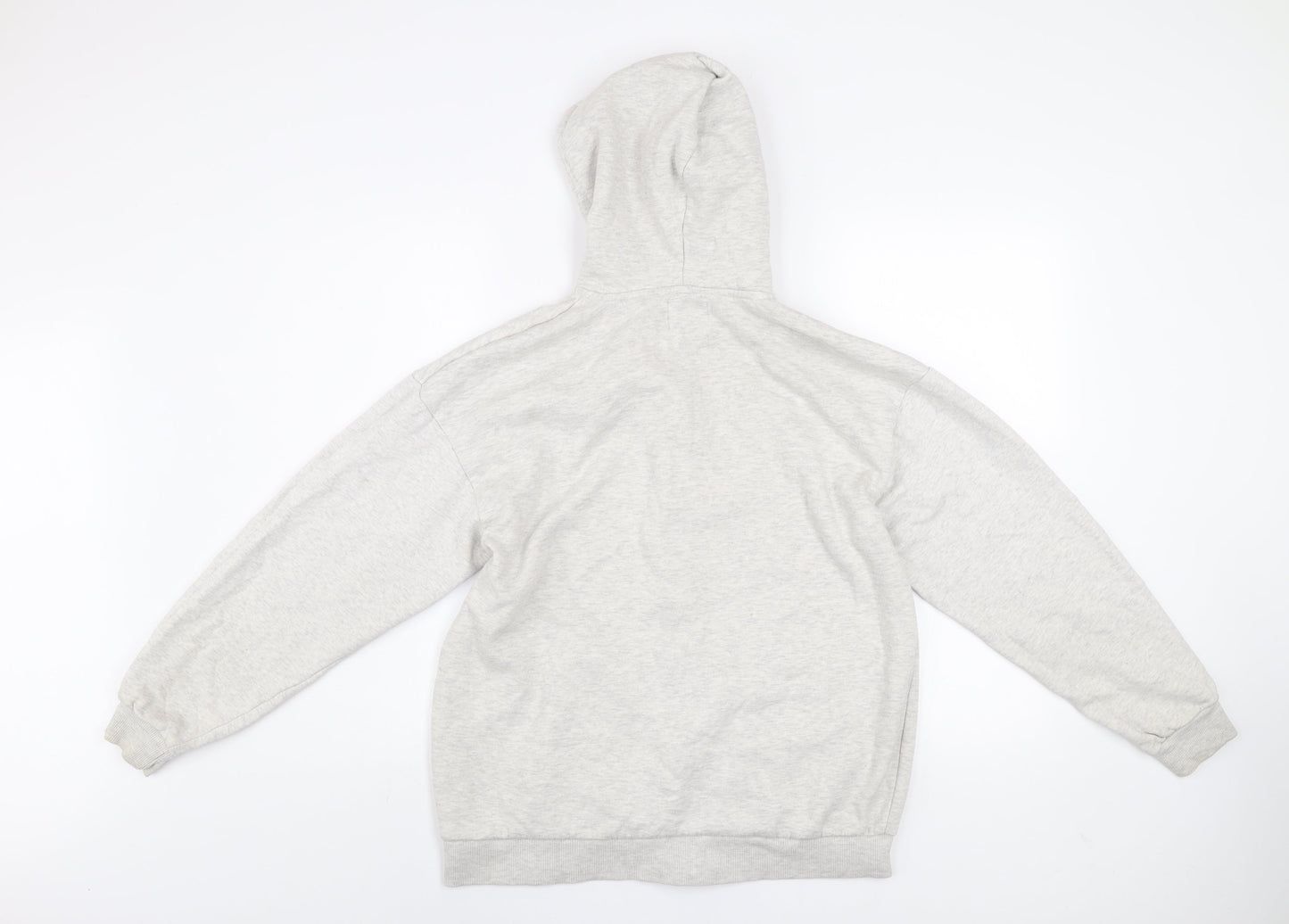 Boohoo Men’s Grey S Basic Full Zip Hoodie Jacket