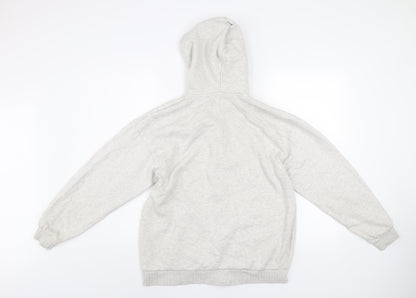 Boohoo Men’s Grey S Basic Full Zip Hoodie Jacket