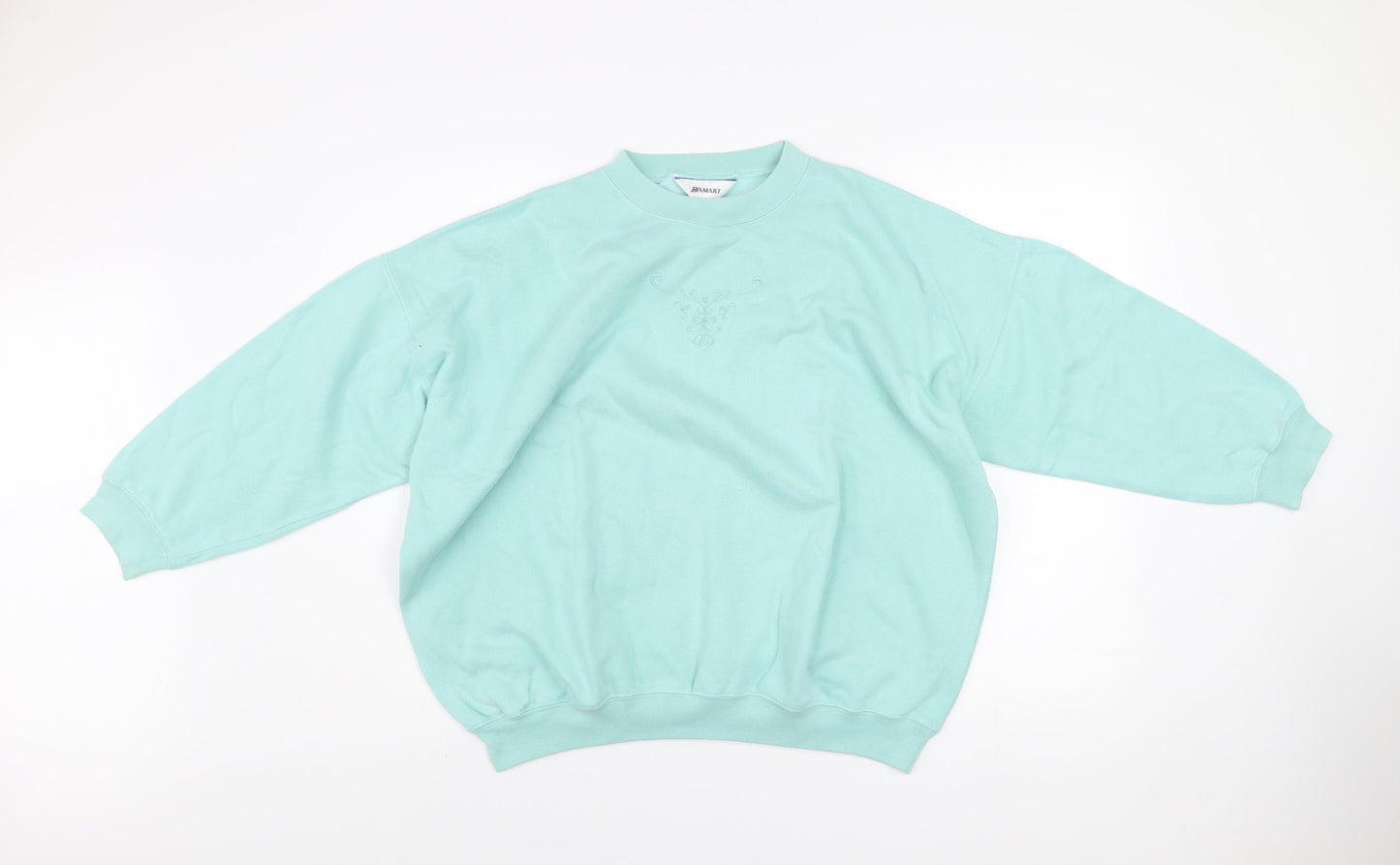 Womens UK Size 20 Damart Green Pullover Sweatshirt