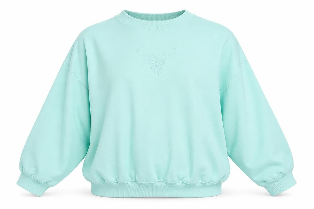 Womens UK Size 20 Damart Green Pullover Sweatshirt