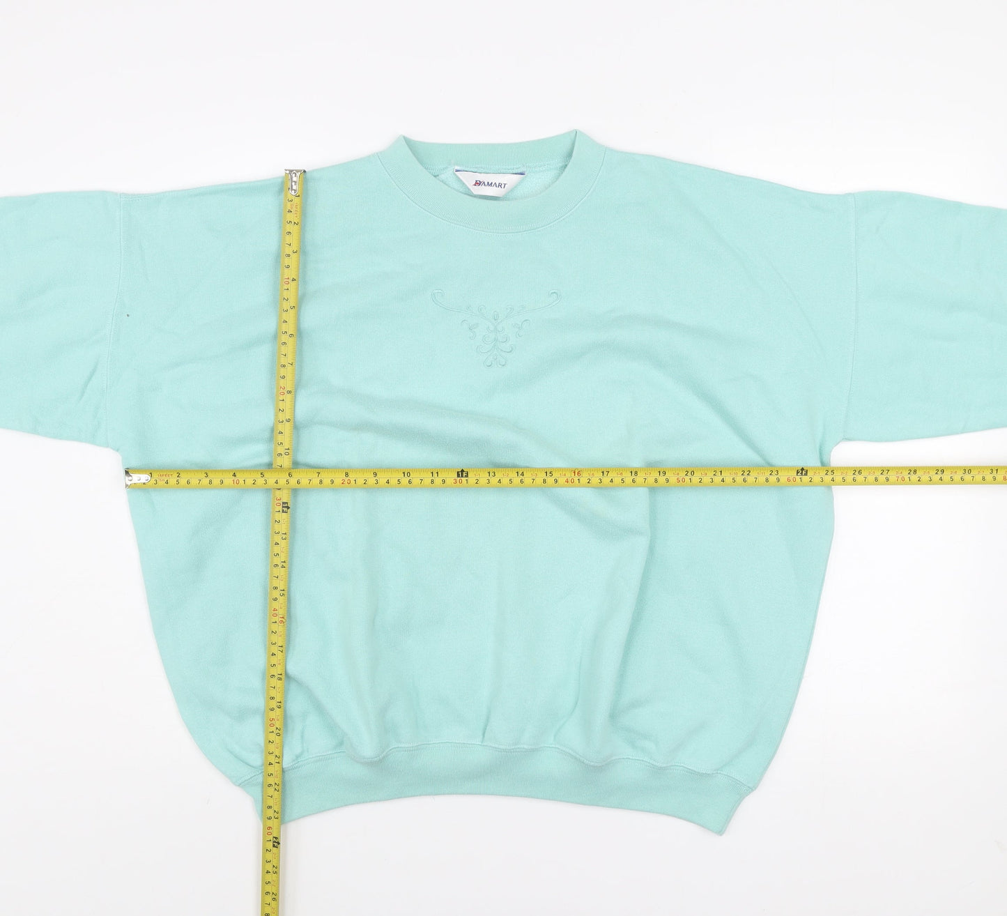 Womens UK Size 20 Damart Green Pullover Sweatshirt