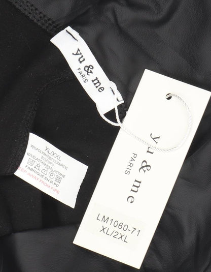 Womens UK Size XL yu & me  Leggings Black Leggings