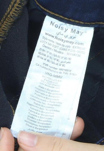 Noisy May Women’s Blue Slim Fit Jegging Jeans Size M