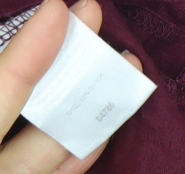 Ellesse Womens Red Long Sleeve Logo T-Shirt UK 14