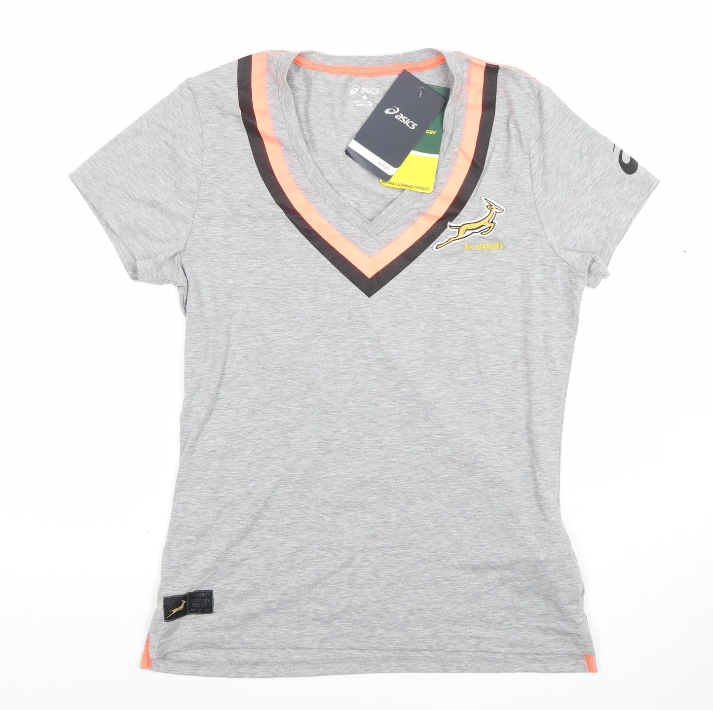 Womens UK Size L ASICS Grey Jersey T-Shirt