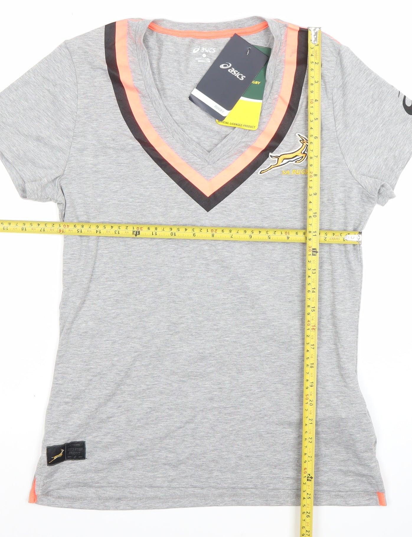 Womens UK Size L ASICS Grey Jersey T-Shirt
