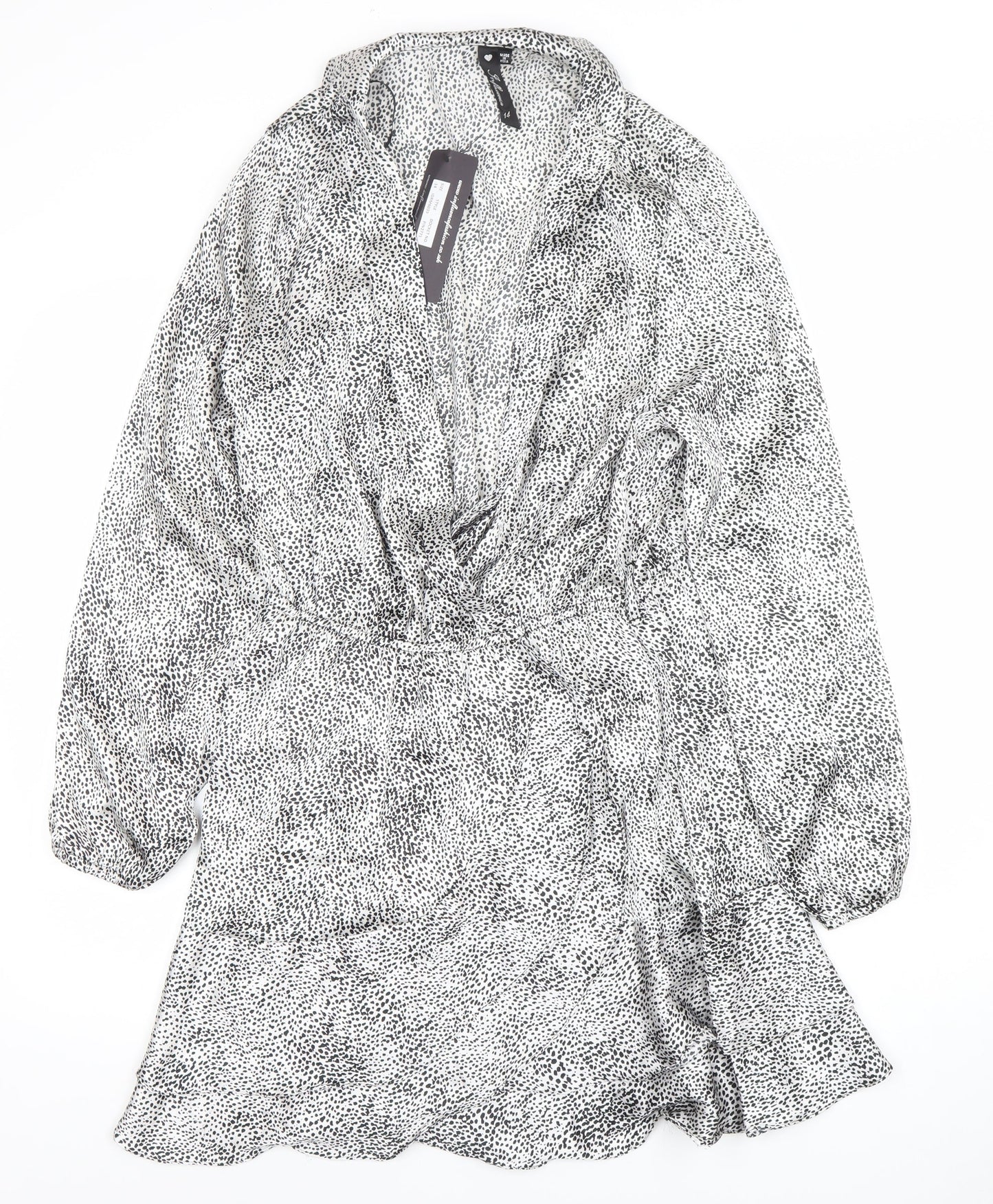 Womens UK Size 14 Influence Wrap Dress