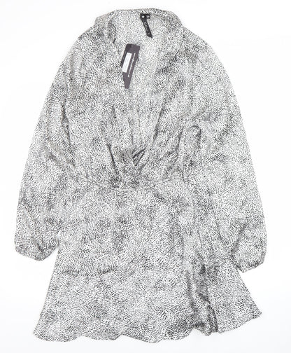 Womens UK Size 14 Influence Wrap Dress