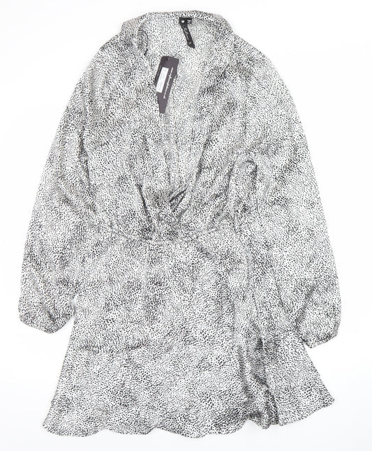 Womens UK Size 14 Influence Wrap Dress
